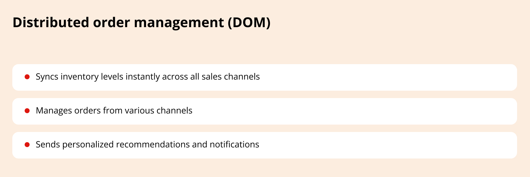 dom software for logistics