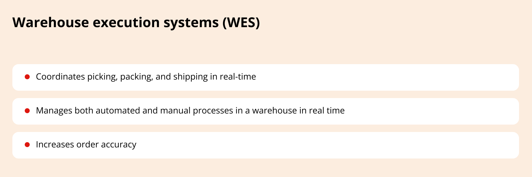 wes software for logistics