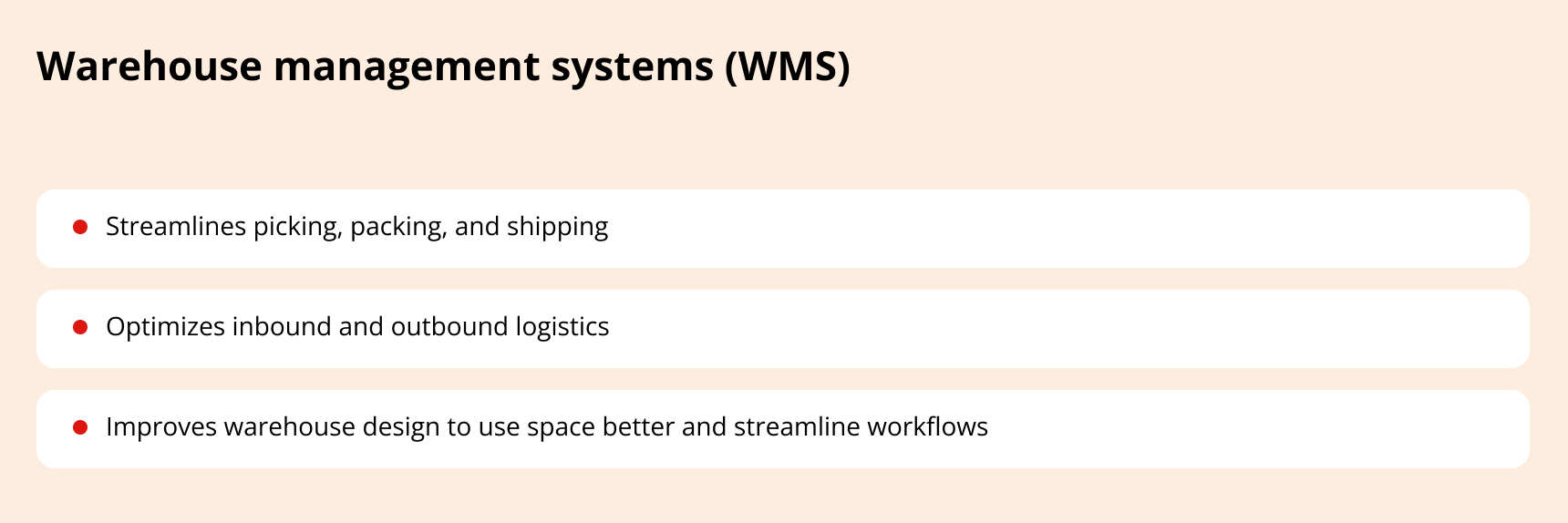 wms software for logistics