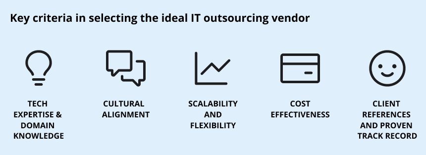 IT Outsourcing Vendor Selection Criteria top 5