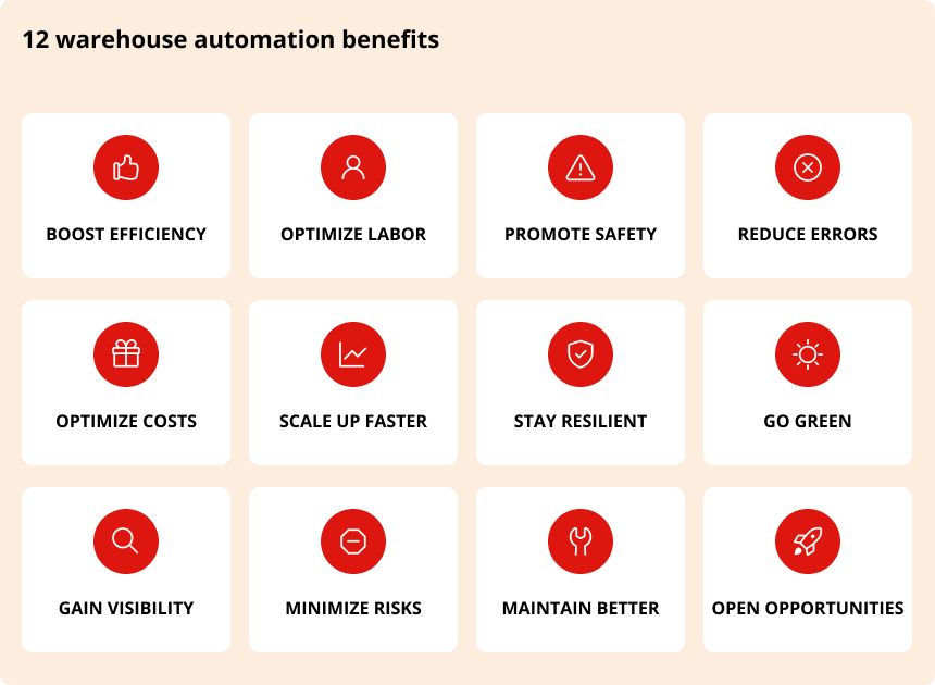 benefits of warehouse automation