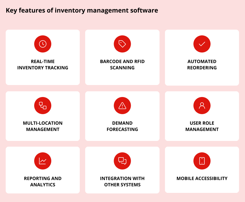 key features when you build an inventory management system